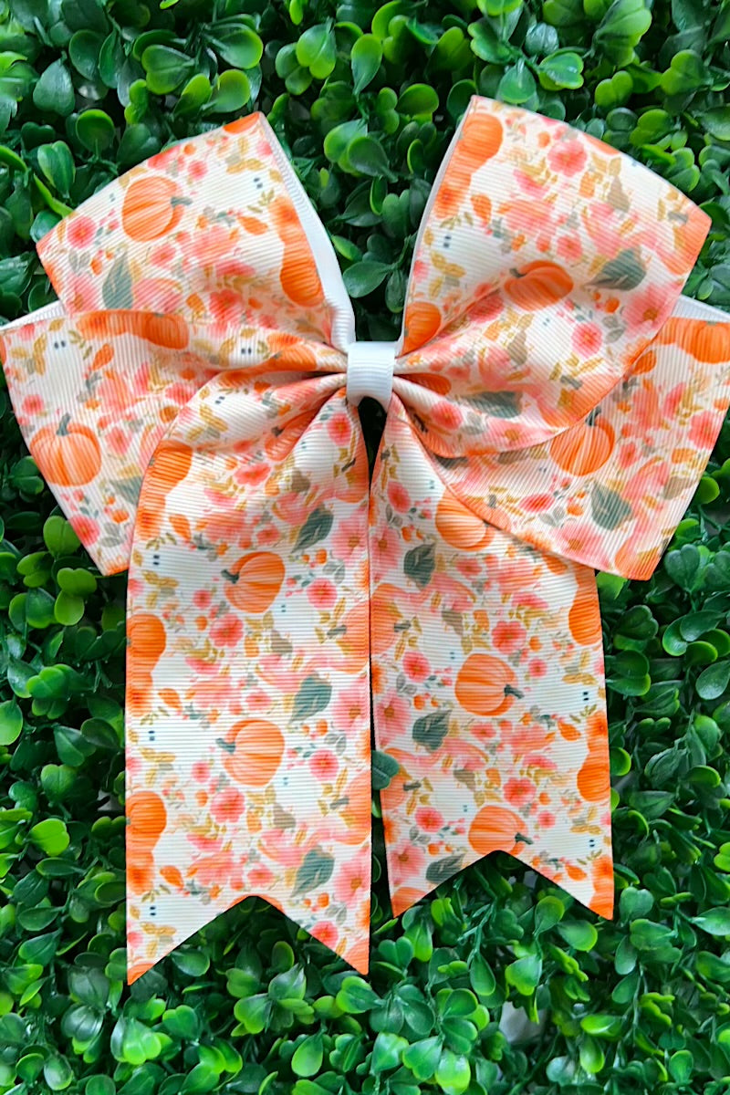 Cute fall floral and Ghost printed hair bows.