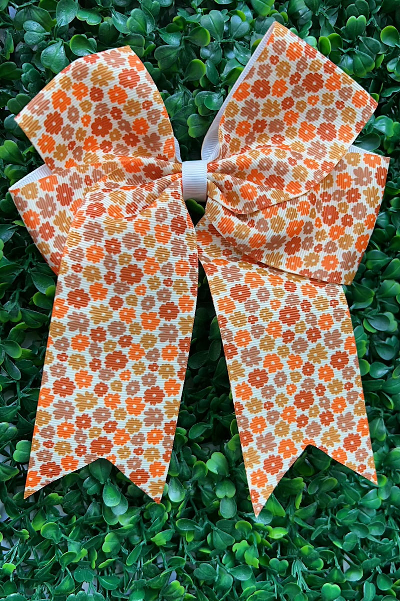 Cute fall floral and Ghost printed hair bows.