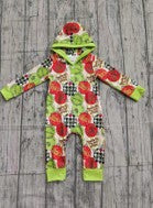 Character ornament printed baby bodysuit. LR0423-9-M-
