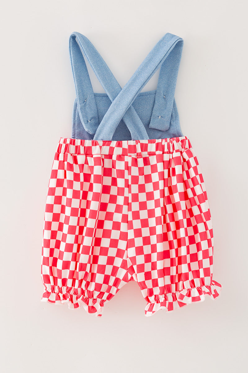 Strawberry printed bubble baby romper. RPG64273 -M-
