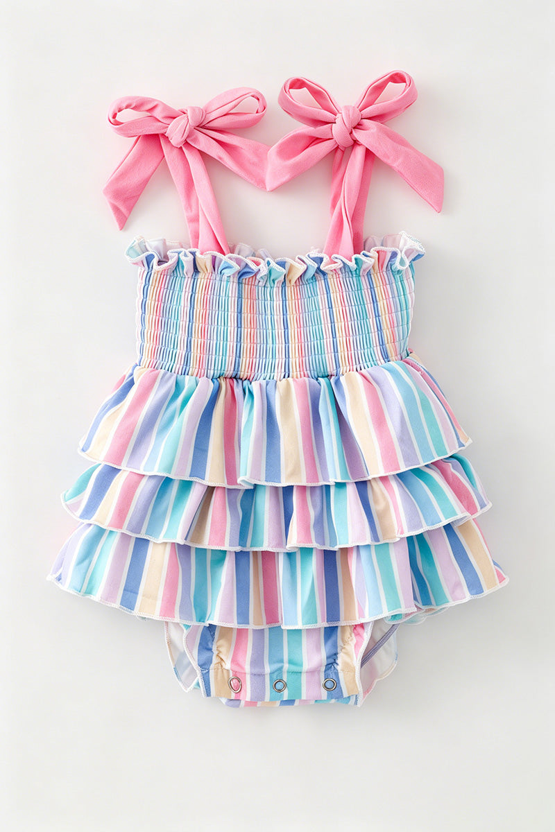 Pastel Stripe tiered bodysuit. RPG64275 -S-