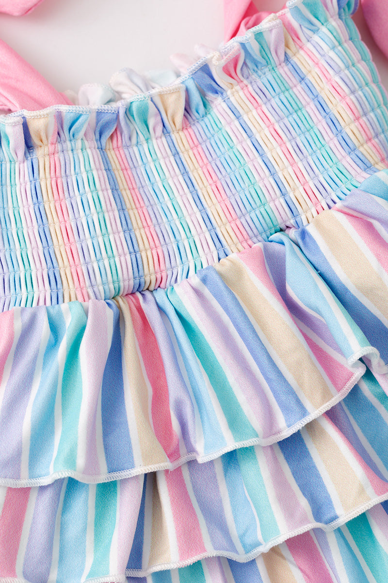 Pastel Stripe tiered bodysuit. RPG64275 -S-