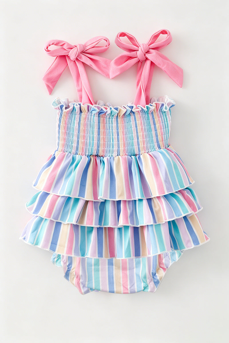 Pastel Stripe tiered bodysuit. RPG64275 -S-