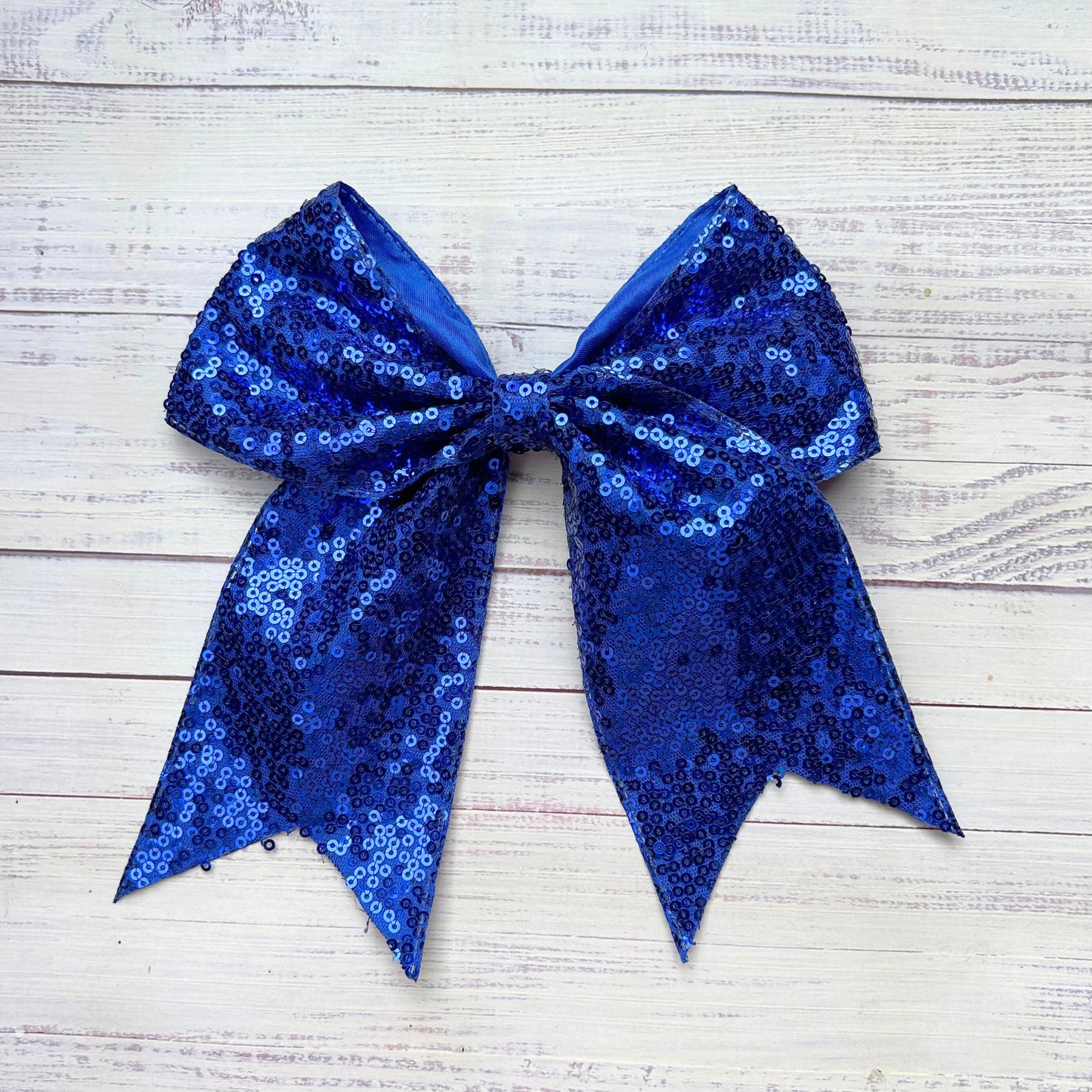 Sequins cheer hair bows w/alligator clip.