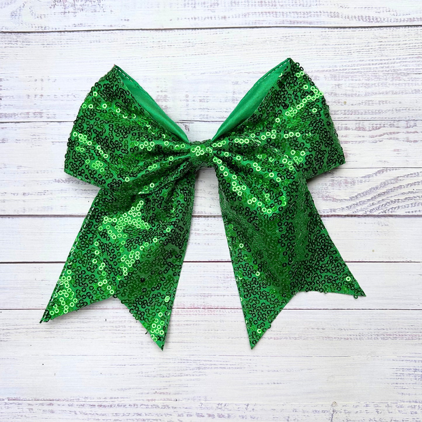 Sequins cheer hair bows w/alligator clip.