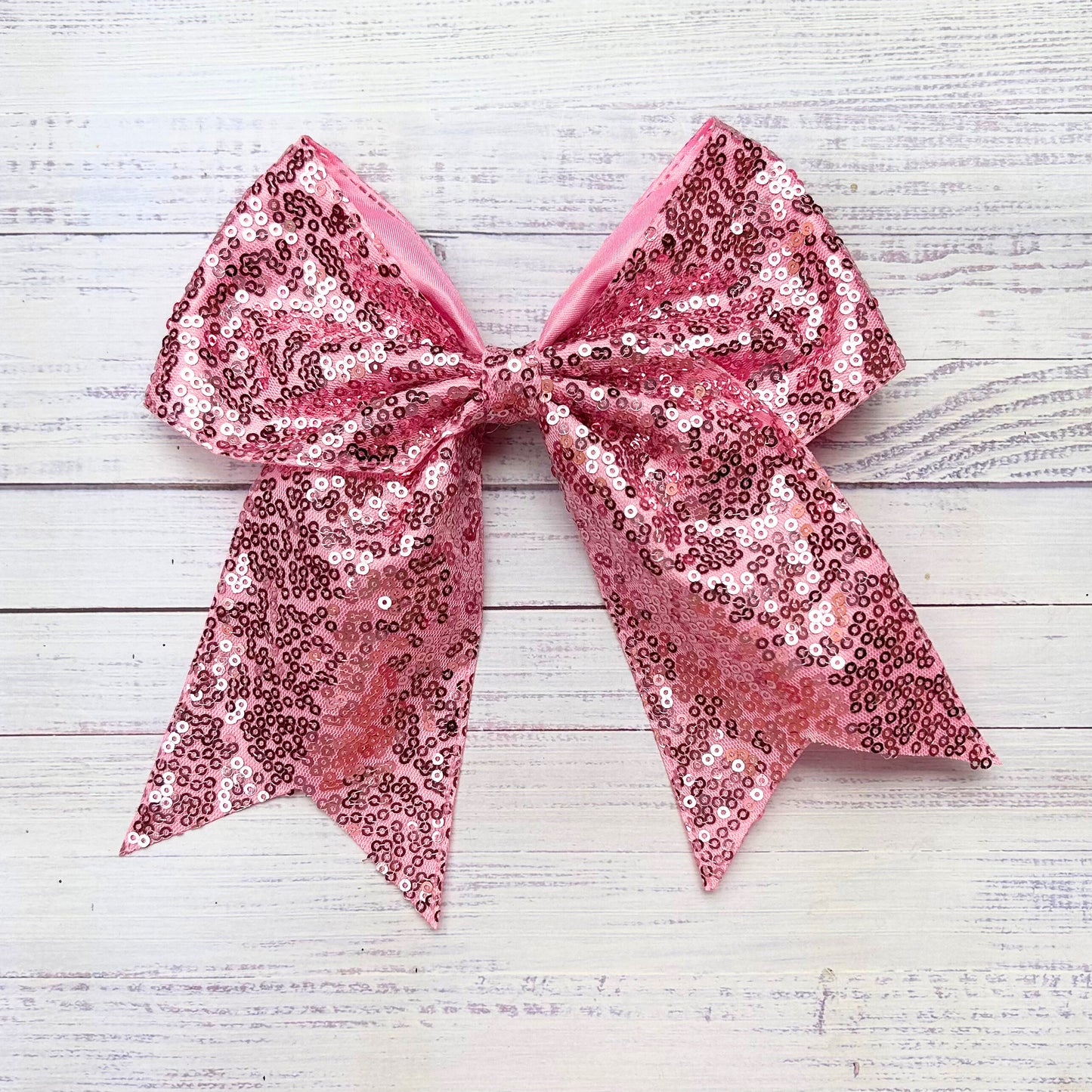 Sequins cheer hair bows w/alligator clip.
