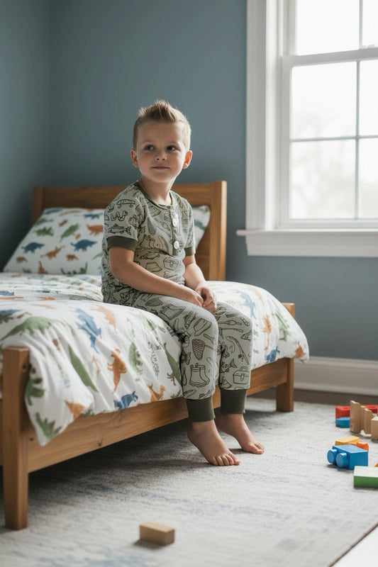 Gone Fishing printed pajamas. BSPO0425-4-M-
