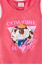 Load image into Gallery viewer, COWGIRL WILD&quot; WATERMELON TONE TANK TOP. TPG40427
