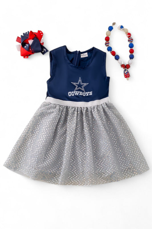 Dallas Cowboys shimmer dress. (Game Day)