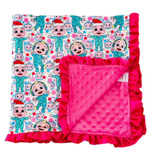 Cute baby to toddler blanket.